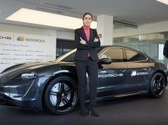 Iberdrola y Porsche se unen para promover la recarga ultrarrápida de vehículo eléctrico Raquel Blanco, directora global de Smart Mobility de Iberdrola, y Tomás Villén, director general de Porsche Ibérica
