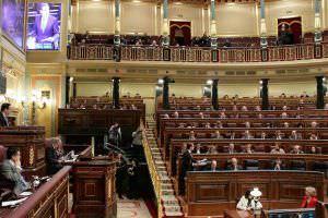 Interior del Congreso de los Diputados de Espana