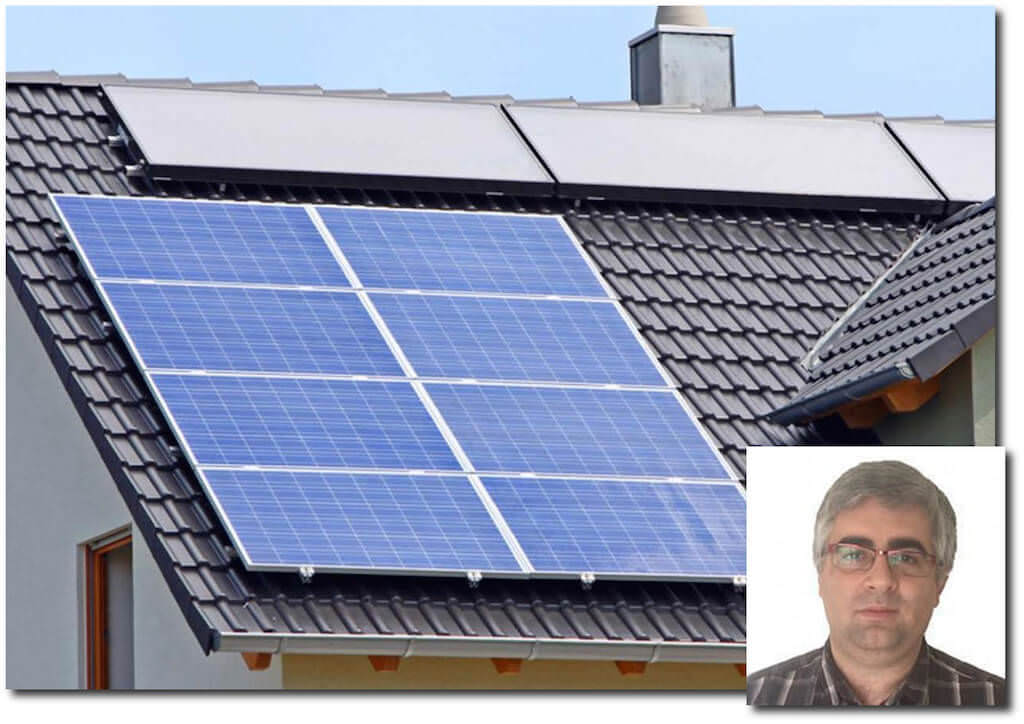 Casa doméstica con energía fotovoltaica y térmica Opinión JAPP