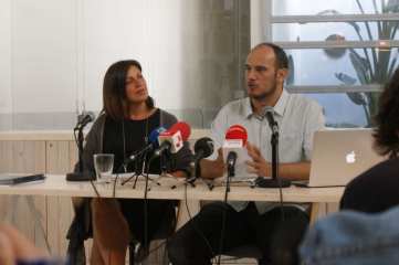 Una imagen de la rueda de prensa, celebrada en la sede de Savia Solar