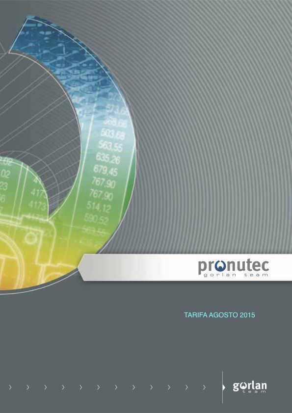 Pronutec estrena nueva tarifa