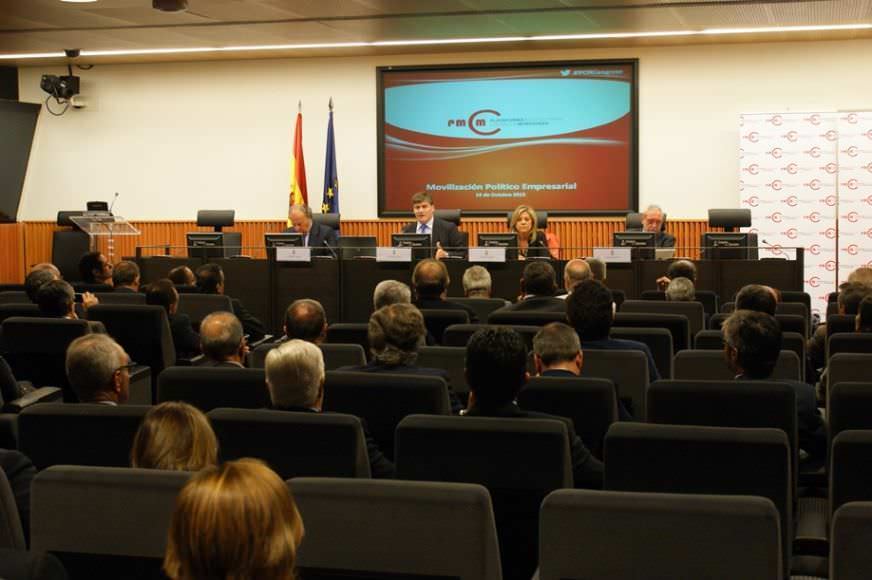Un momento de la reunión de la PMcM, celebrada en el Congreso de los Diputados