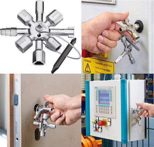 Knipex presenta la llave para armarios de control “Twinkey”