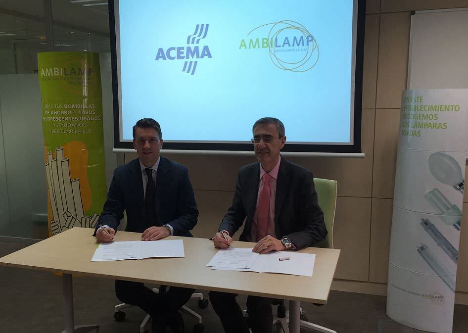 Ambilamp suscribe un contrato de colaboración con Acema