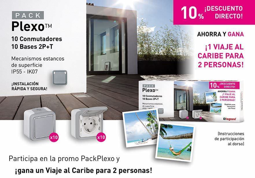 Descuentos y un viaje al Caribe en la promoción PackPlexo, de Legrand