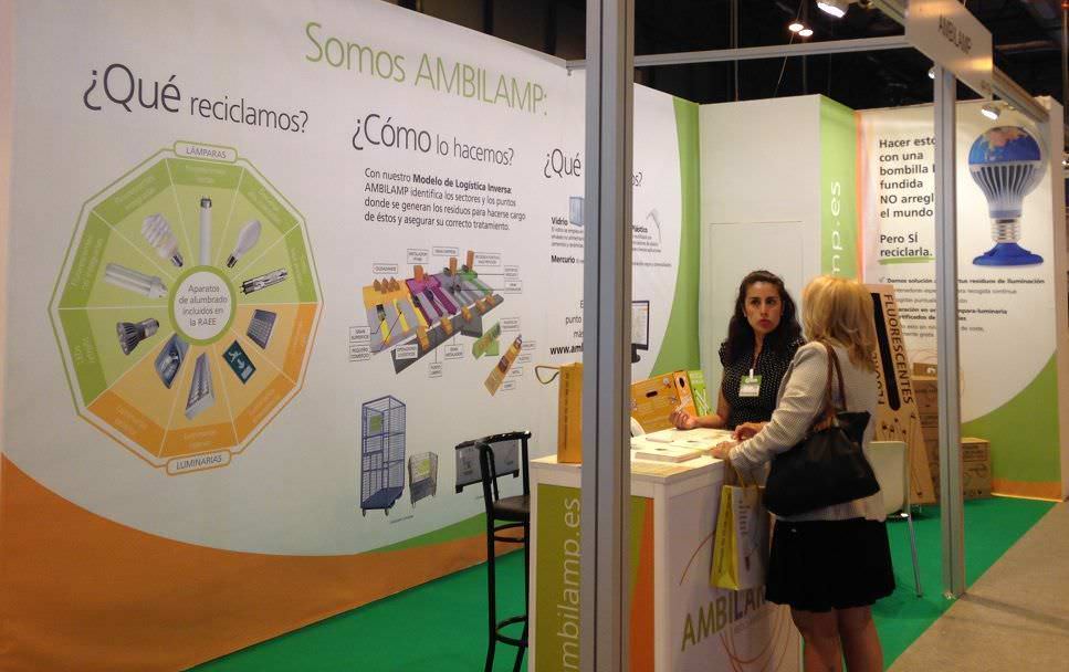 Ambilamp lleva sus novedades sobre reciclaje al Salón Tecma