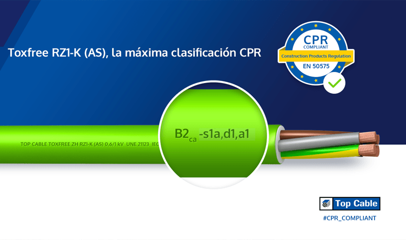 Top Cable obtiene la certificación CPR en los cables (AS)
