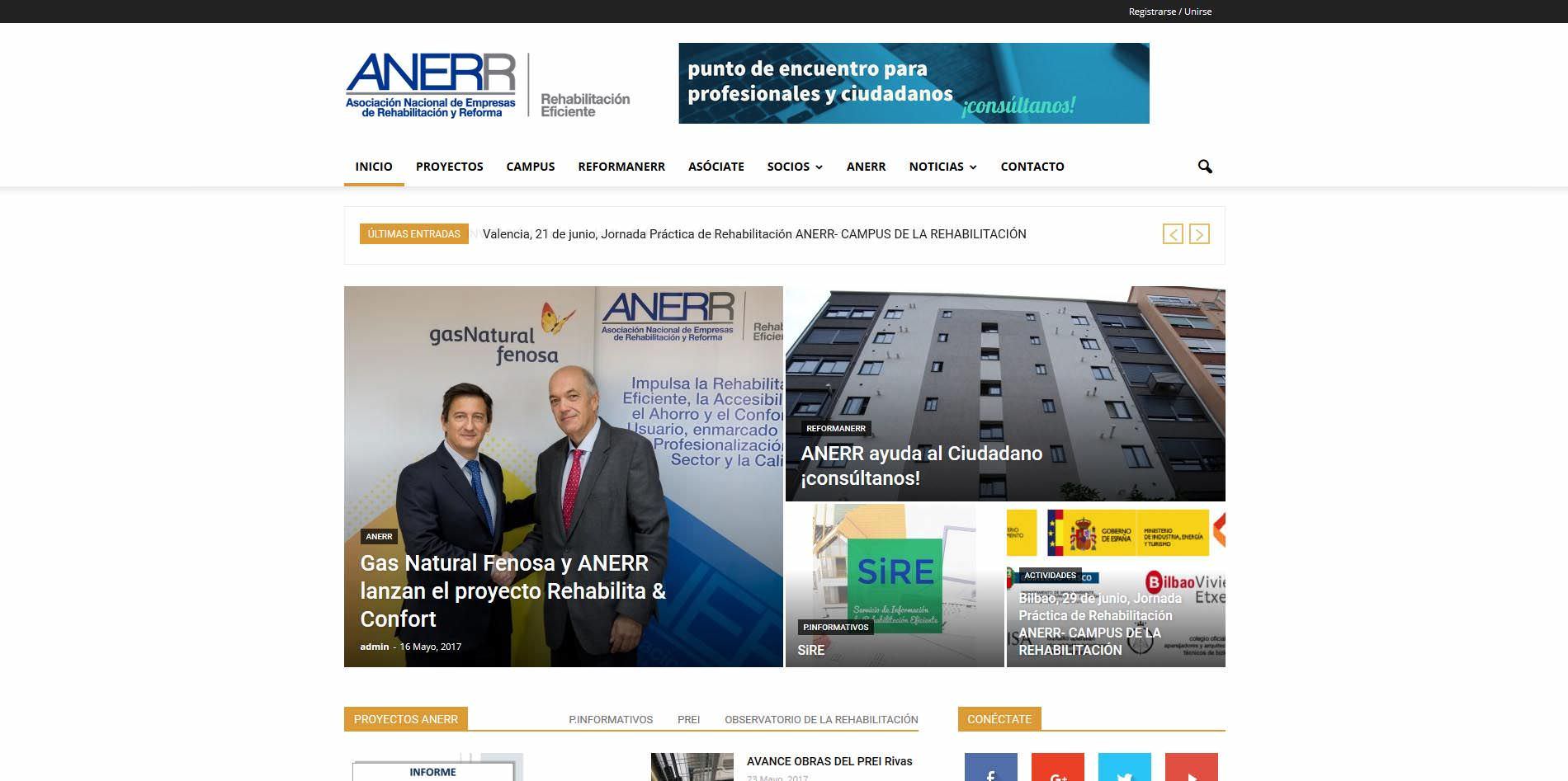 Anerr estrena página web