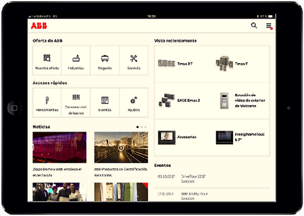 ABB Connect, nueva app sobre productos y servicios de electrificación de ABB