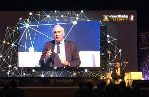 Detalle de la exposicion de Antonio Aguilar Mediavilla Director General de Arquitectura Vivienda y Suelo