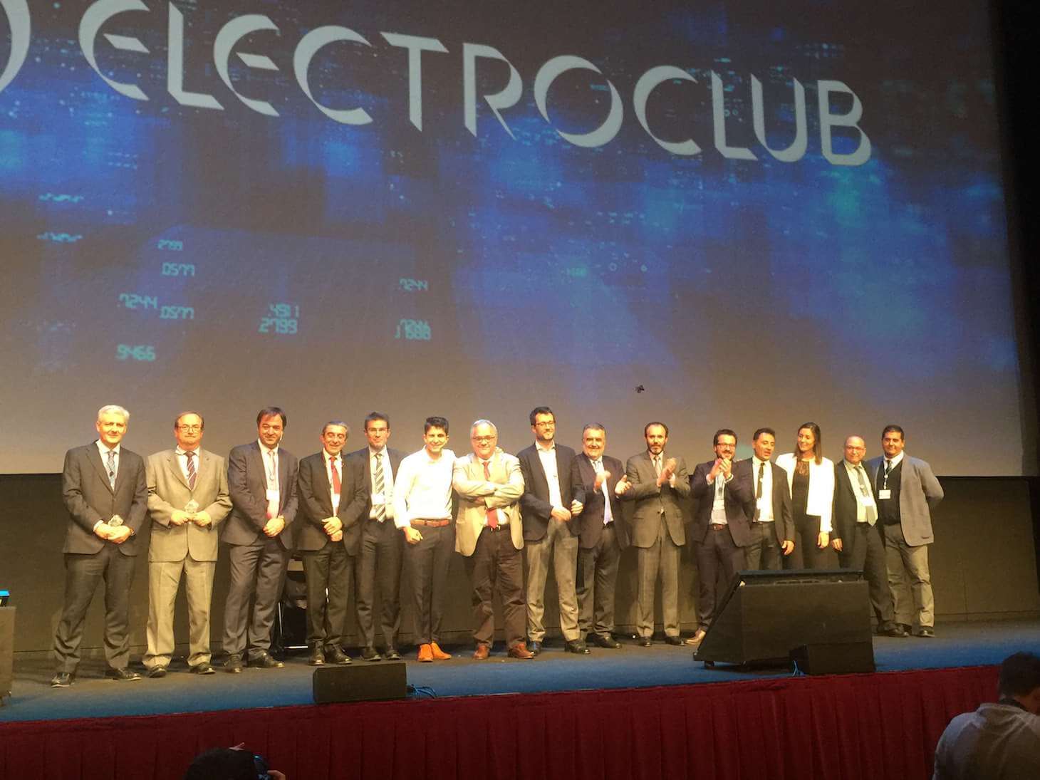 Gala Premios Electroclub 2017 Foto de grupo de todos los premiados
