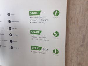 Detalle de las garantía de la serie START de Sylvania en Light&Building 2018