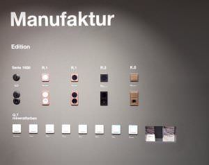 Detalle de pequeño material eléctrico presentado por Hager en Light&Building 2018