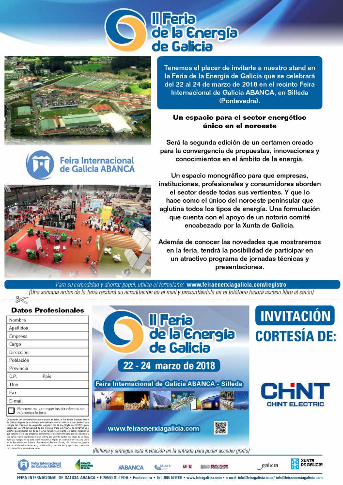 Chint Electrics participa en la Segunda Edición de la Feria de la Energía de Galicia