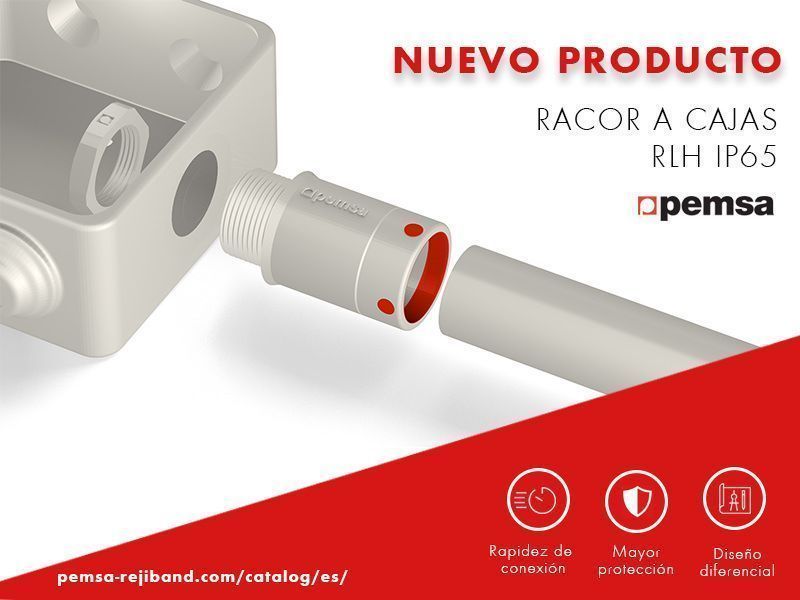 Pemsa presenta un nuevo racor a Cajas RLH IP65