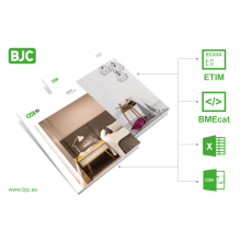 BJC proporciona su catálogo de mecanismos en formato BMEcat y según clasificación ETIM