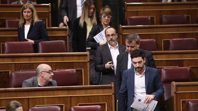 Diputados de PDeCAT en el Congreso