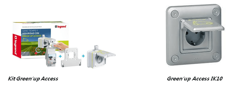 GreenUp Legrand - Sistema de recarga vehículo eléctrico Kit de inicio