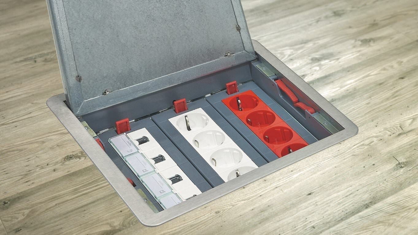 Nueva gama de cajas de suelo, columnas y minicolumnas, de Legrand