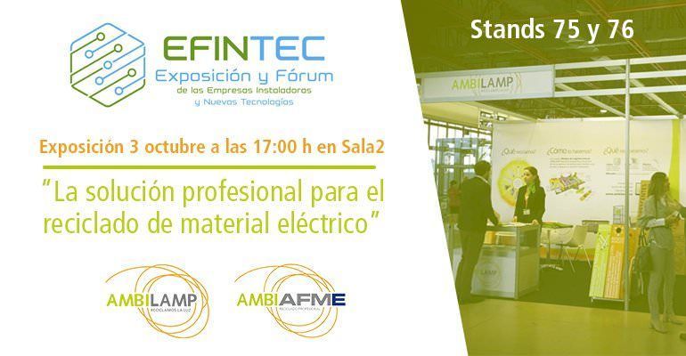 Ambiafme imparte una jornada sobre reciclaje en Efintec