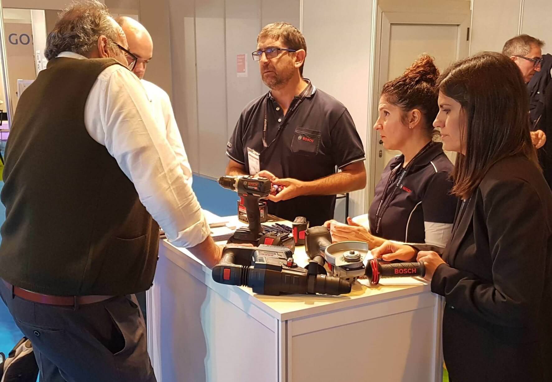 demostración de las baterías ProCORE 18V, de Bosch