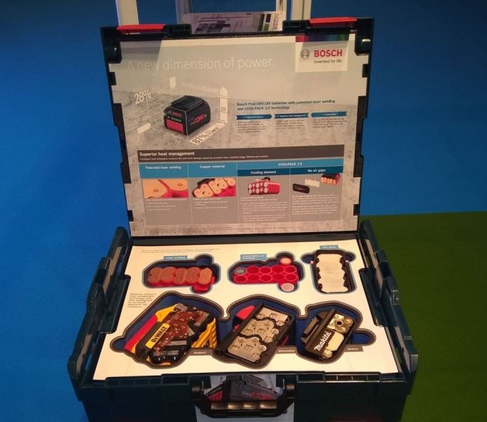 Detalle de los taladros percutor es de Bosch