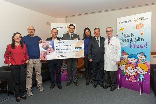 Saltoki promueve una donación de clientes contra el cáncer infantil
