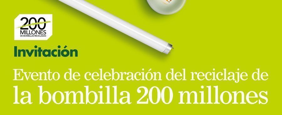 Un evento celebra el reciclaje de la bombilla 200 millones