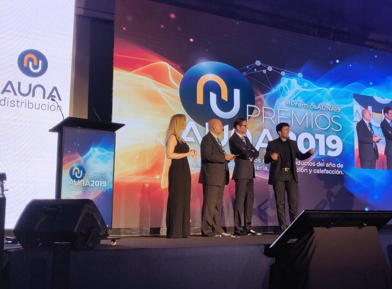 Un momento de la entrega de los premios Aúna Distribución 2019