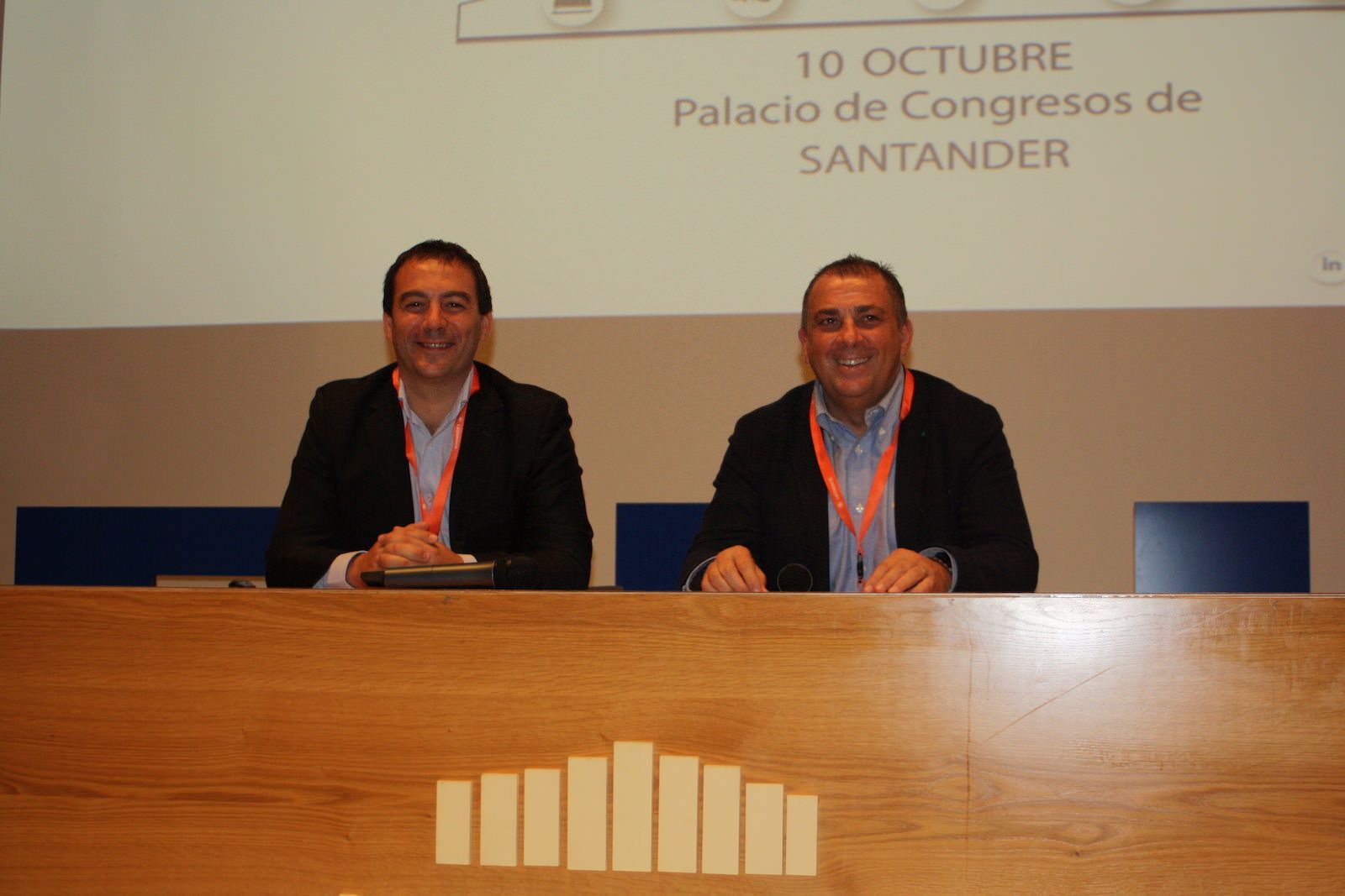 Jaume Fornés y Jesús Román durante la rueda de prensa del Congreso de Fenie en Santander
