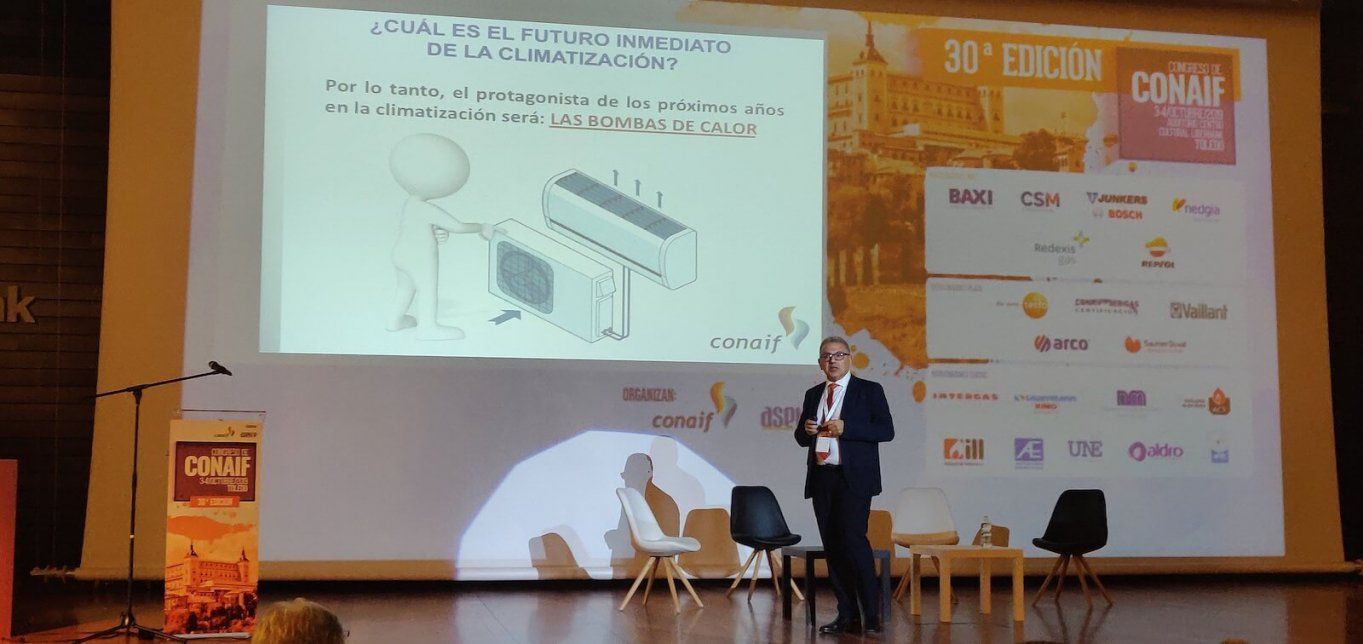 Marceliano Herrero durante la ponencia del Congreso Conaif 2019
