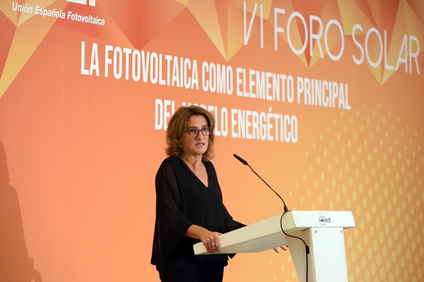 Teresa Ribera, durante la VI Edición del Foro Solar