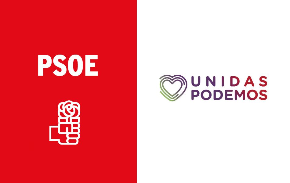 Logotipos de PSOE y Unidas Podemos