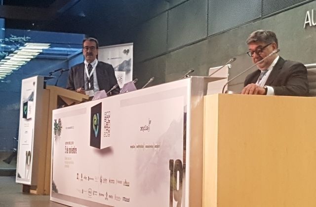 Un momento del EcoEncuentro 2019 con José Pérez y Emilio Ontiveros