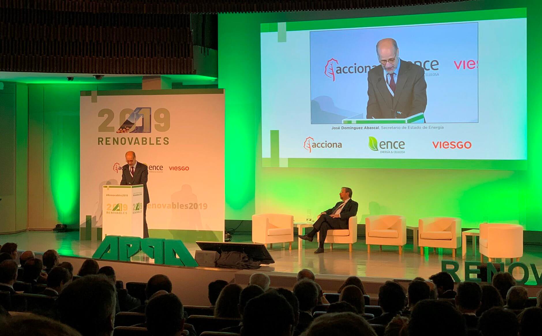 Un momento de la inauguraicón del Congreso Renovables 2019