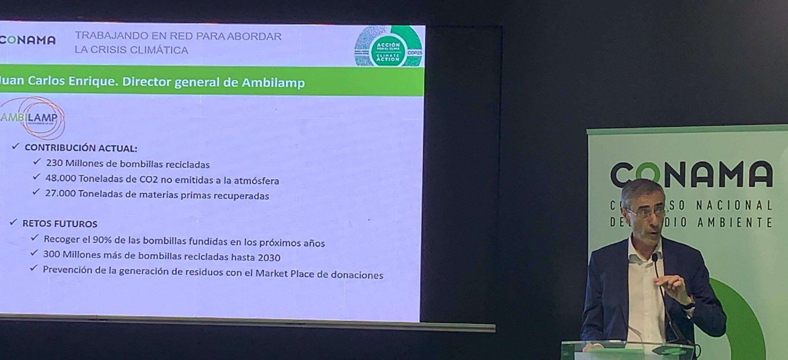 Ambilamp aporta su visión sobre la crisis medioambiental en la Cumbre del Clima