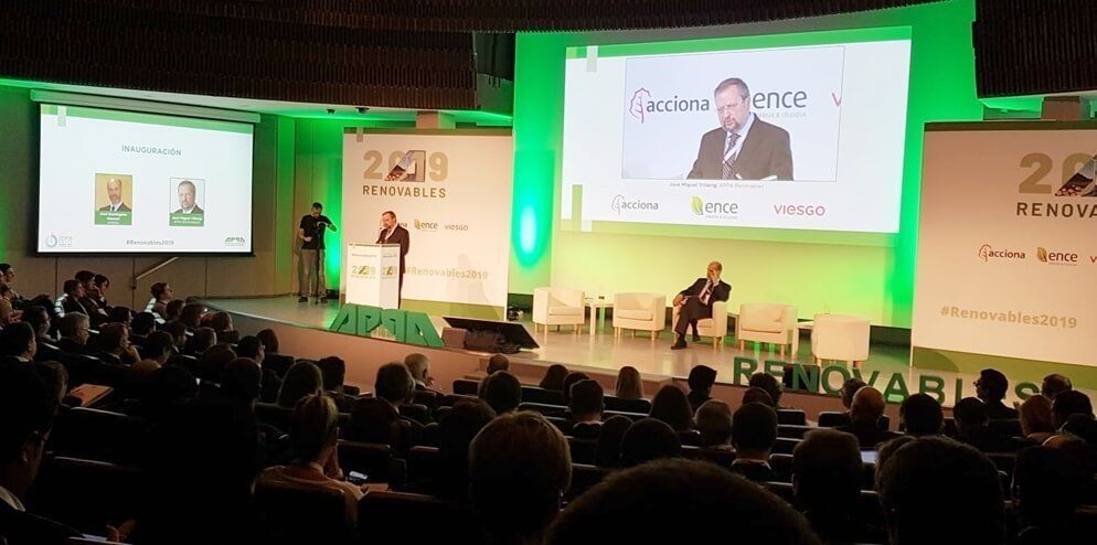 Un momento de la inauguración del Congreso Renovables 2019