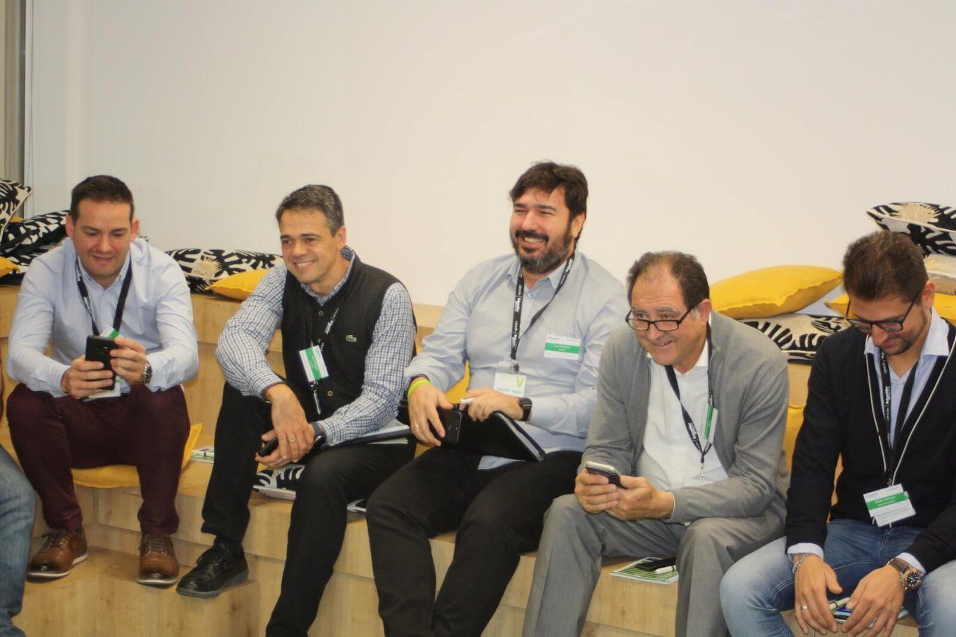 Risas durante la celebración de la jornada y la presentación de los resultados del Kahoot