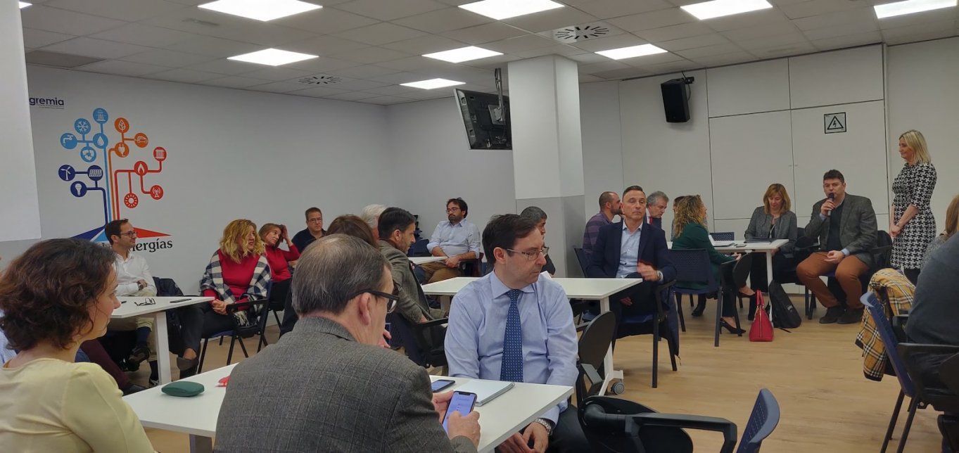 Algunos de los participantes de la jornada del plan estratégico de Agremia durante la presentación