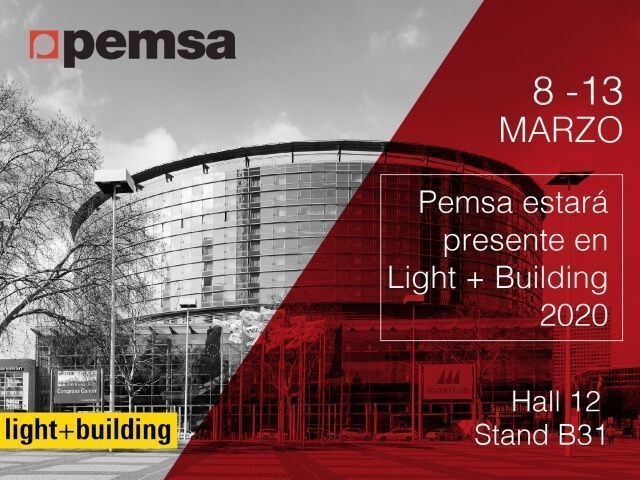 Pemsa estará presente en Light + Building 2020