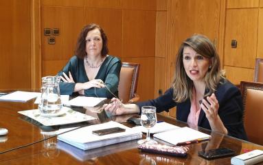 La ministra de Trabajo, Yolanda Díaz, se reúne con las asociaciones de autónomos