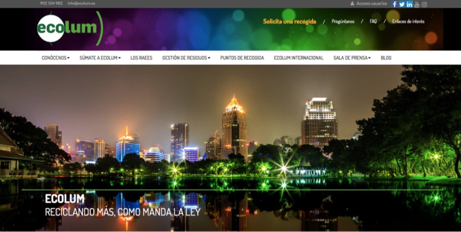 Ecolum Recyclia mantiene su nivel de actividad en el reciclaje