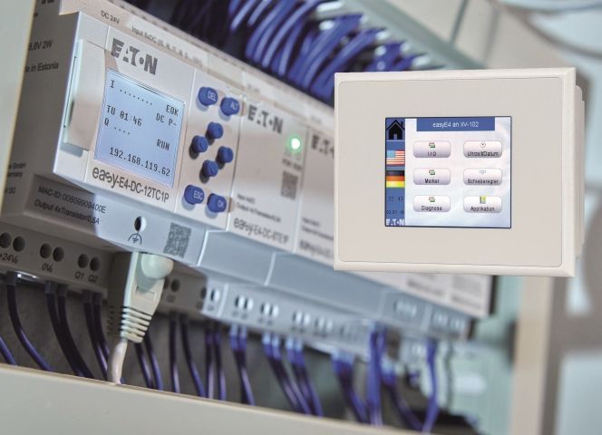 Eaton actualiza su familia easyE4, con panel táctil totalmente gráfico y nuevos modelos push-in