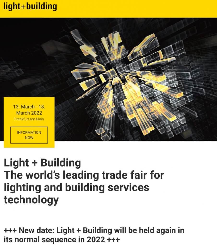 Light and Building traslada su celebración a 2022