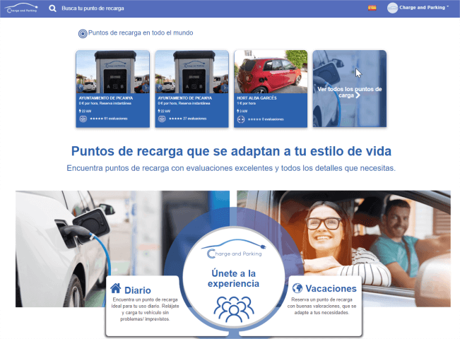 Cargacoches adquiere la plataforma Charge and Parking para la gestión de puntos de recarga