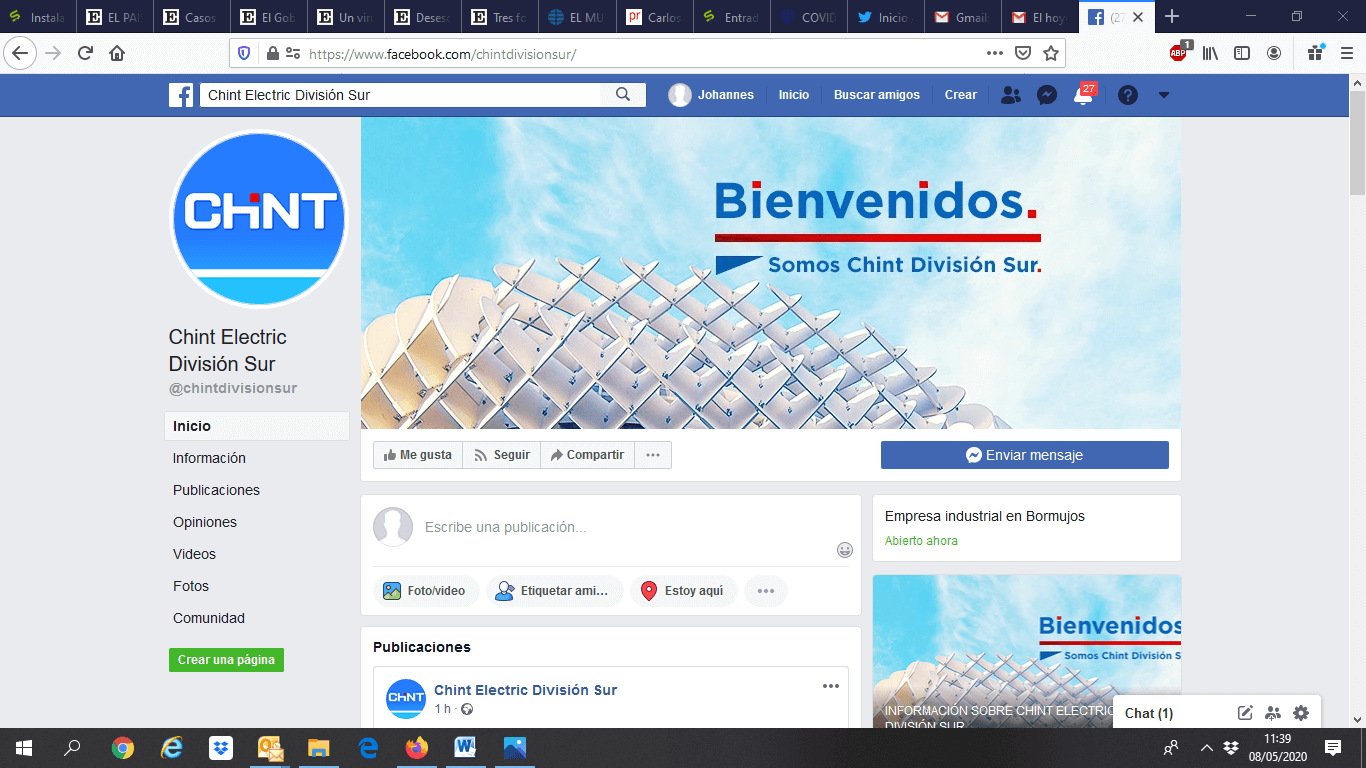 Chint Electric División Sur apuesta por las redes sociales en tiempos de teletrabajo