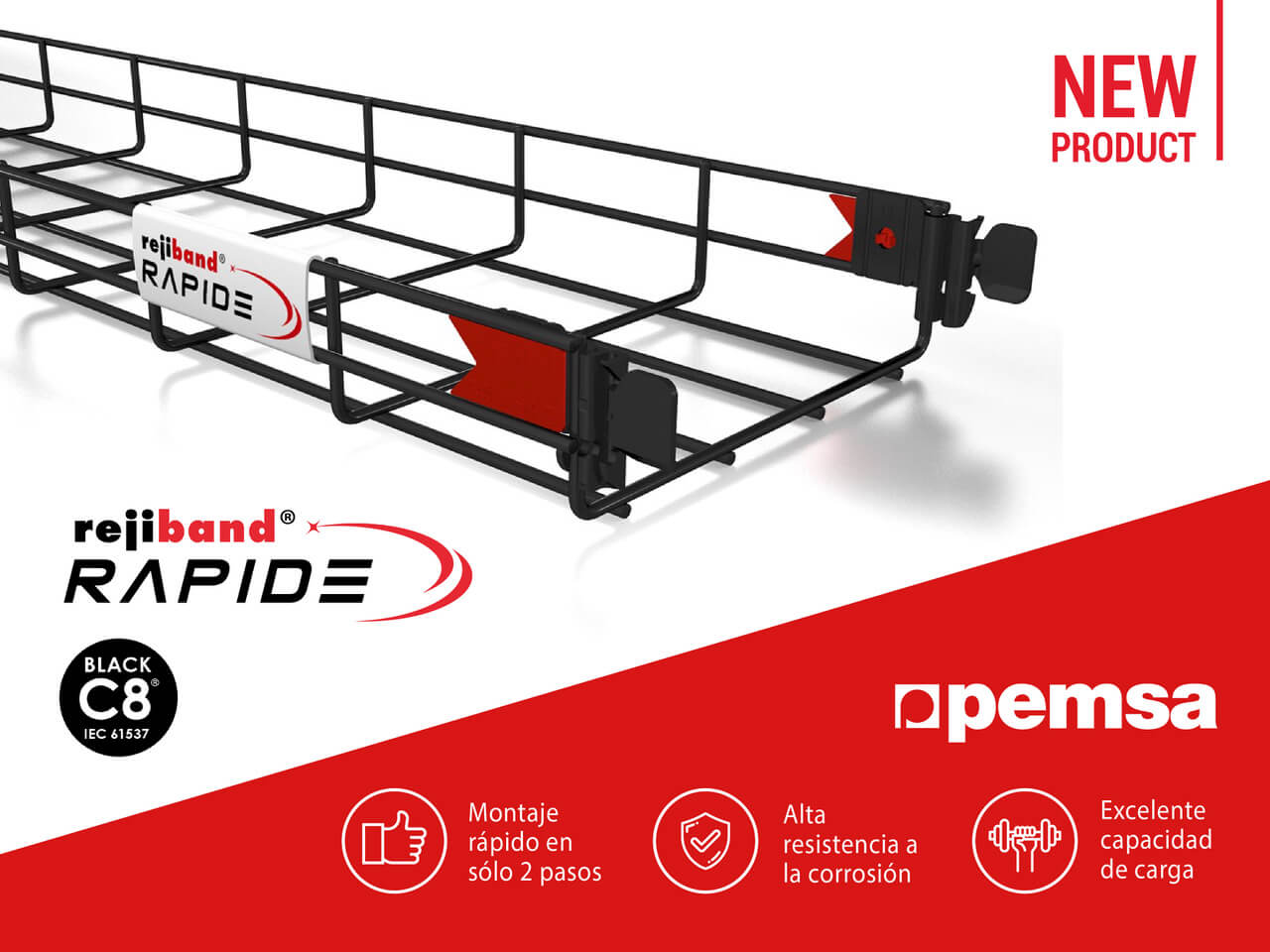 Pemsa presenta Rejiband Rapide Black C8