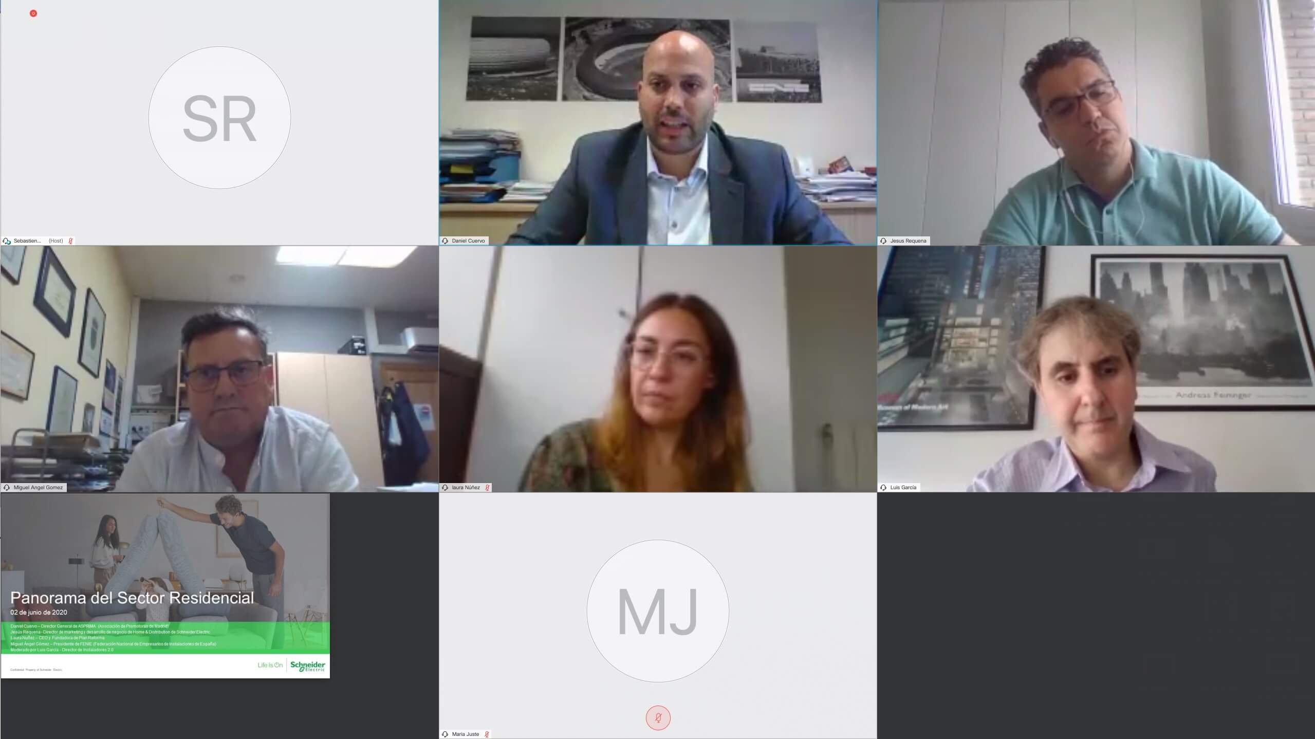 Webinar sobre el “Nuevo panorama del sector residencial”