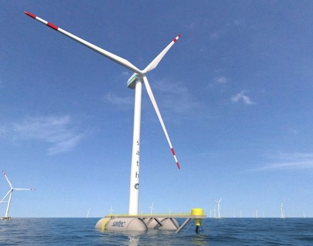 Acuerdo firmado para instalar el primer aerogenerador marino flotante en España