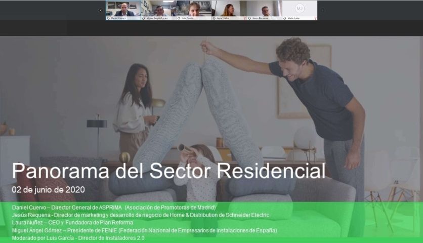 Webinar sobre el “Nuevo panorama del sector residencial”